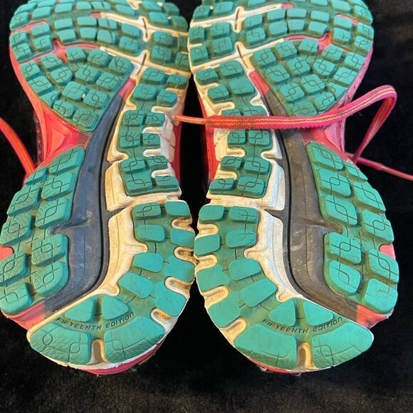 Brooks Adrenaline GTS 15 pink blue yellow running tennis shoes, size 9 - Picture 8 of 12